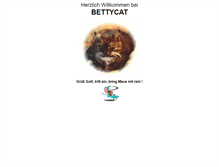 Tablet Screenshot of bettycat.de